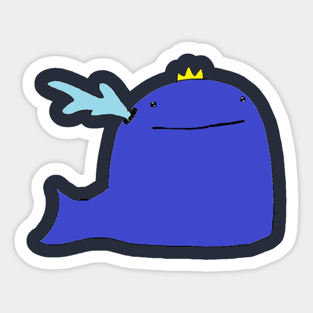 King Whale Sticker by Noolan